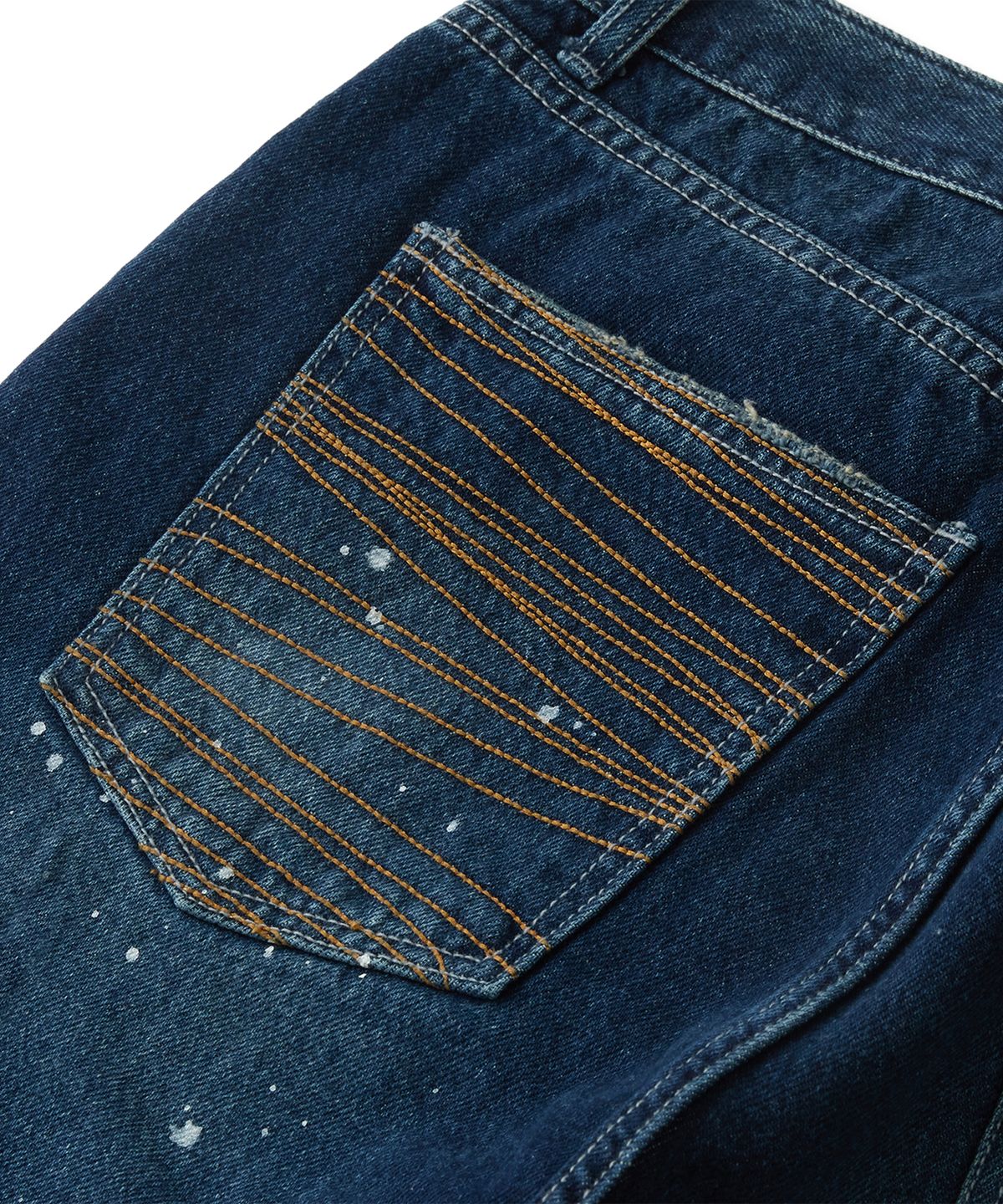 라모랭(RAMOLIN) Recycle Savage Denim Pants Deep Blue
