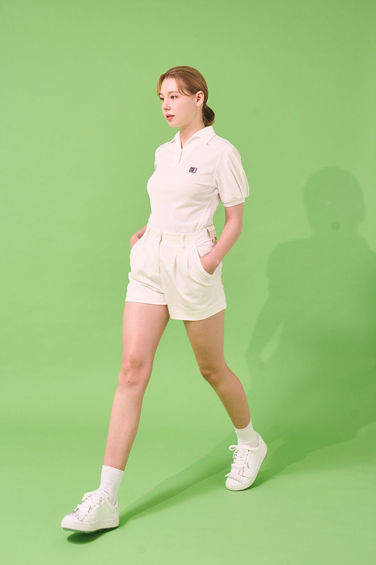 몬디악(MONDIAC) 우먼즈 투턱 무오비 쇼츠  (화이트)
