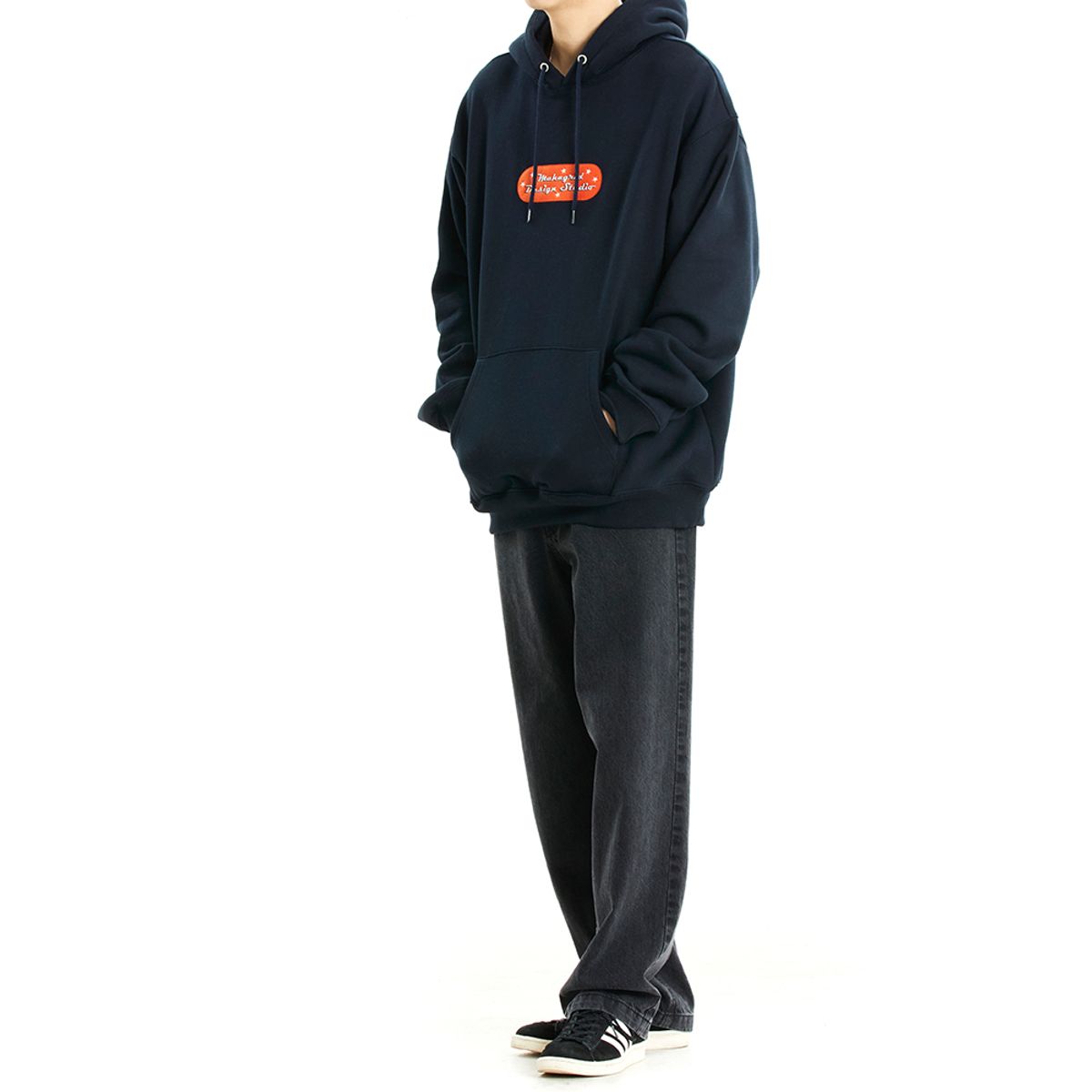 마하그리드(MAHAGRID) GALAXY LOGO HOODIE NAVY(MG2CFMM422A)