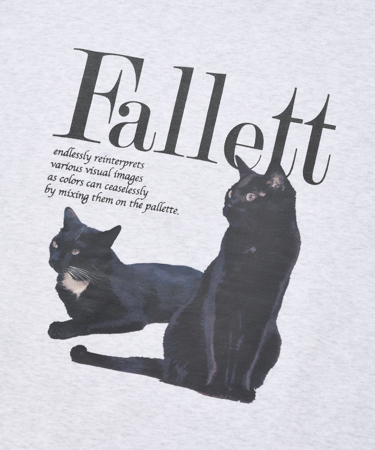 팔렛(FALLETT) 듀스 네로 맨투맨 라이트그레이