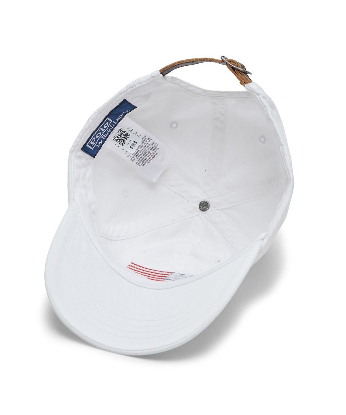 폴로 랄프 로렌(POLO RALPH LAUREN) 플래그 치노 볼 캡 - 화이트