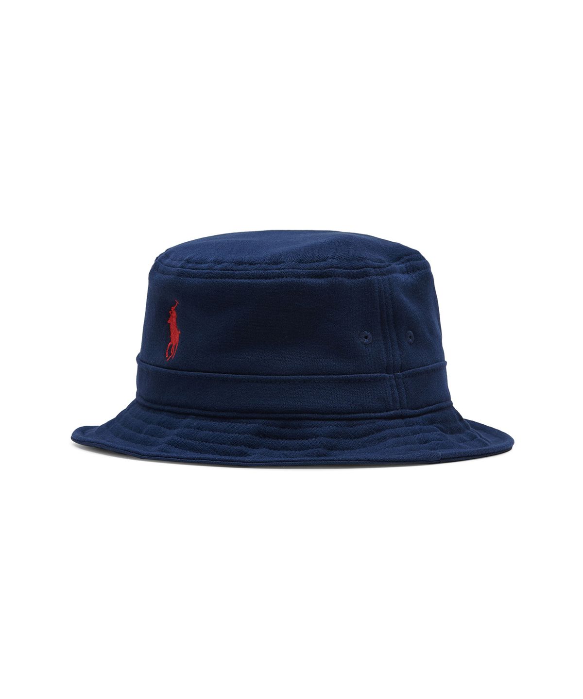 폴로 랄프 로렌(POLO RALPH LAUREN) 코튼 블렌드 플리스 버킷 햇 - 네이비