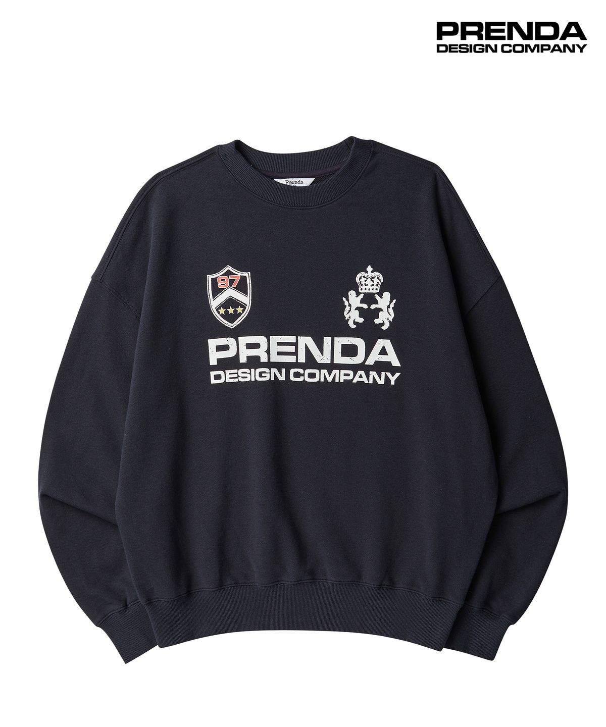 프렌다(PRENDA) PDC UNIFORM CREWNECK SWEATSHIRT NAVY
