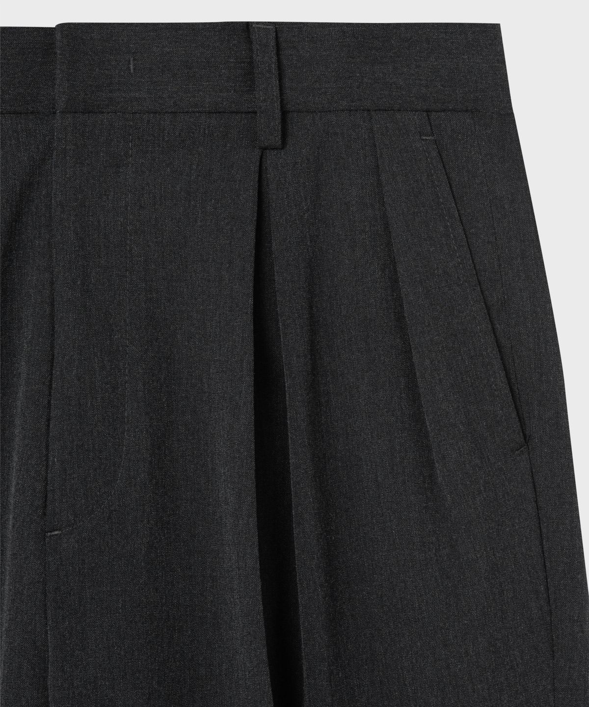 넌블랭크(NONBLANK) 세미 벌룬 슬랙스_CHARCOAL GREY