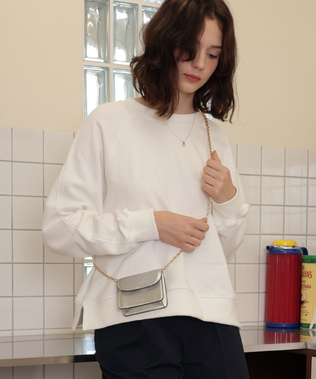 러브참(LOVECHARM) [틴트 미니백_Silver]Tint mini bag_Silver