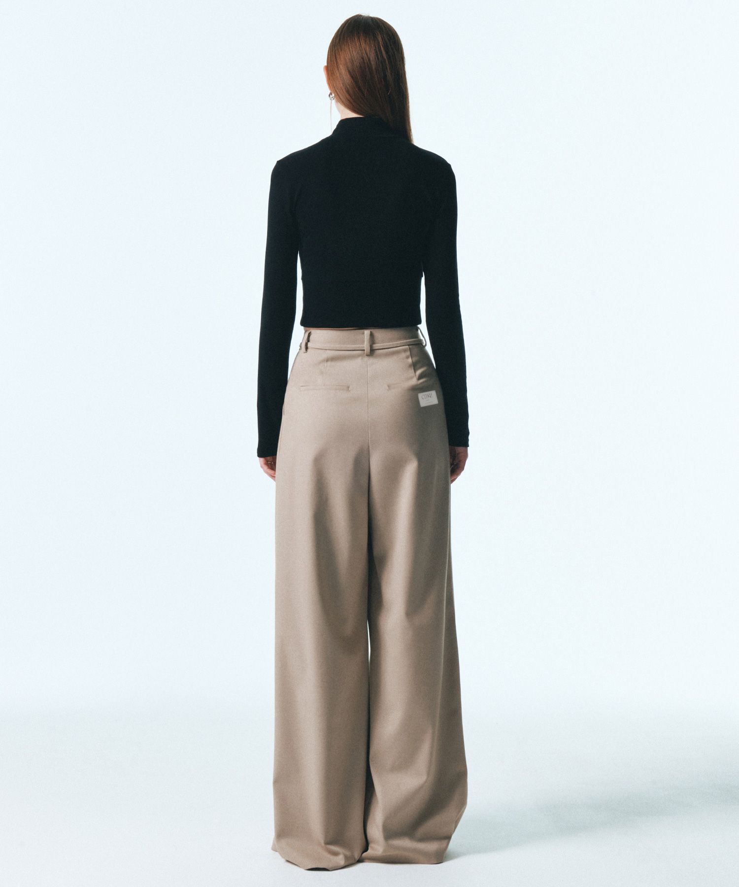 Tシャツ・カットソー citybreeze Wooltencel Crop Turtleneck T-Shirt_IVORY MUSINSA | CITYBREEZE WOMAN Wooltencel Crop Turtleneck T