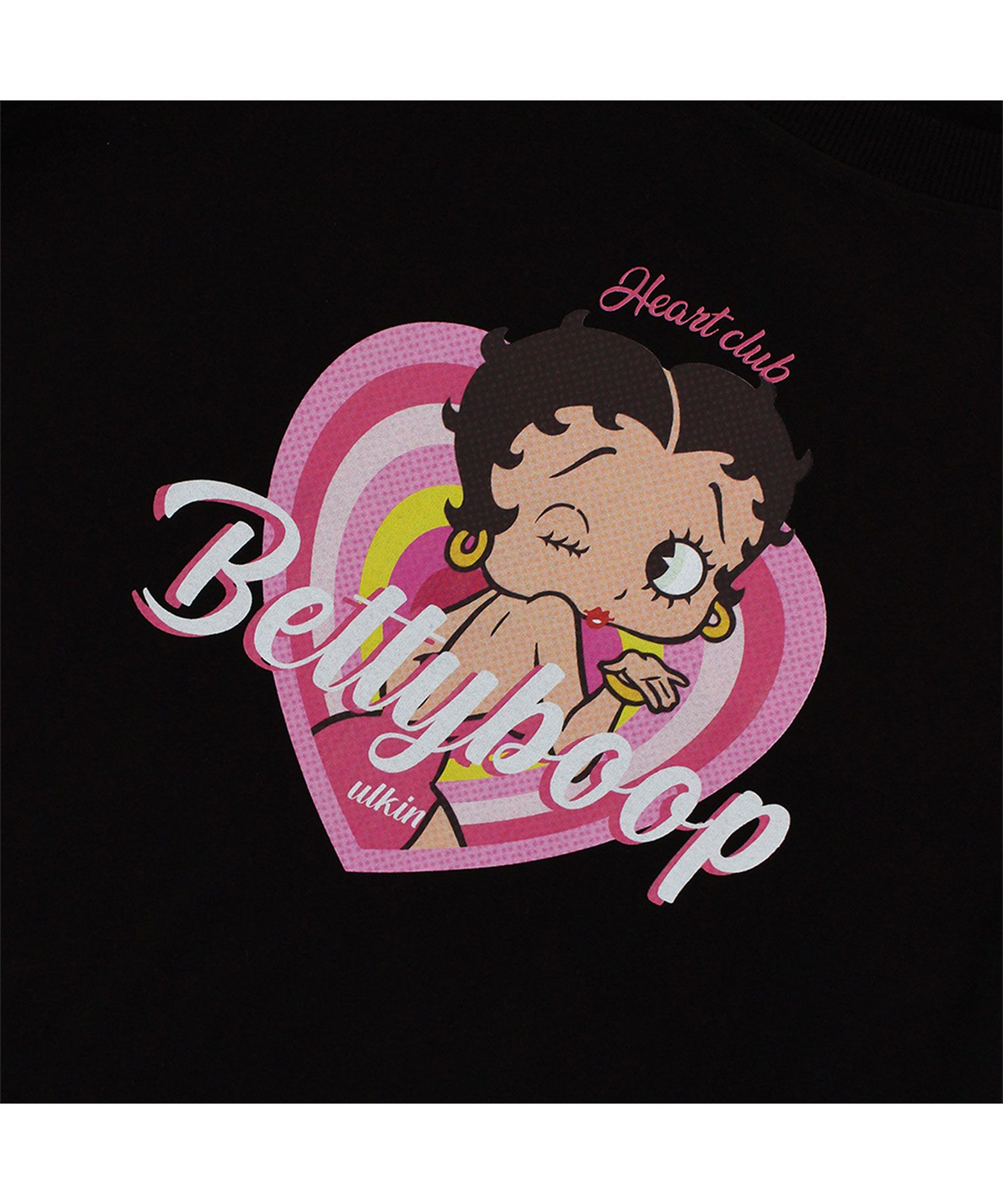 Tシャツ・カットソー ULKIN CANVAS Erkin X Betty Boop Glamour Short Sleeve T-Shirt MUSINSA | ULKIN CANVAS [Erkin x Betty Boob] Heart Club Semi