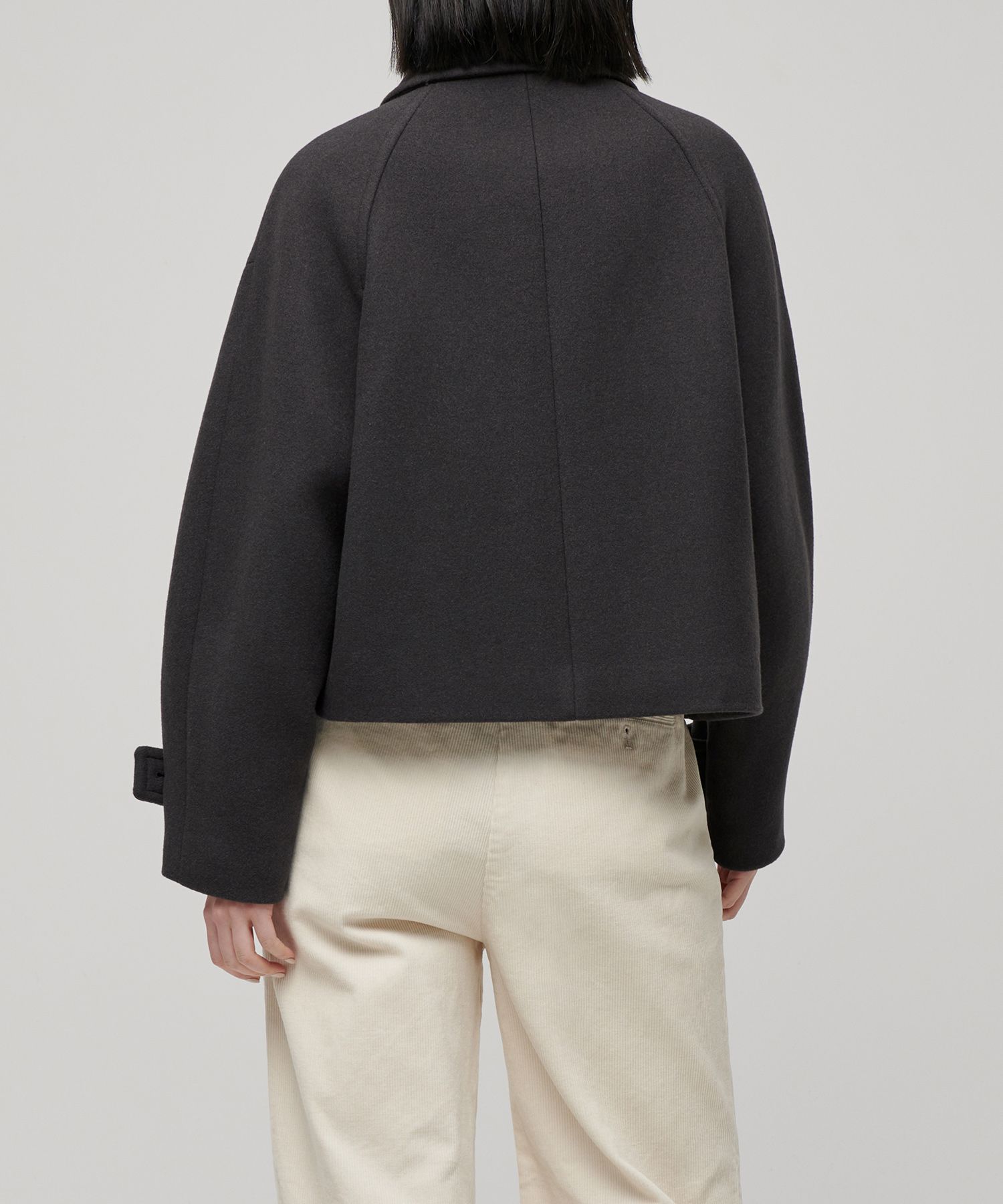 コート MUSINSA STANDARD Women's Cashmere Blend Short Mac Coat Dark MUSINSA | MUSINSA STANDARD WOMAN Women's Cashmere Blend