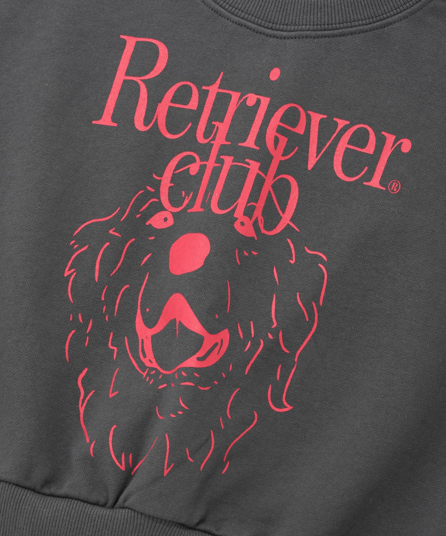 [RETRIEVER CLUB] 22FW●LAUGHING RETRIEVER CROP CREWNECK MUSINSA | RETRIEVER CLUB LAUGHING RETRIEVER CROP CREWNECK