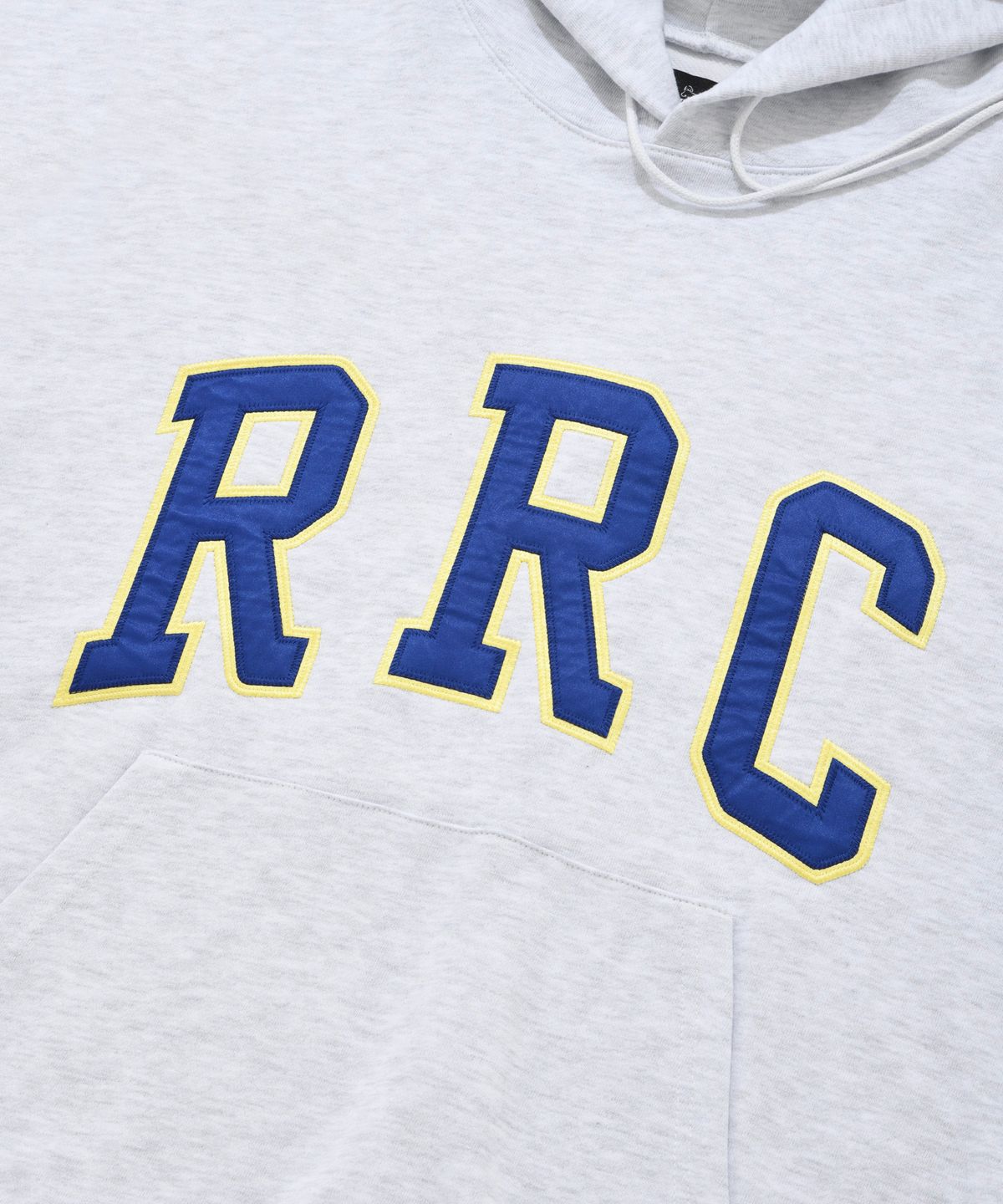 리트리버클럽(RETRIEVER CLUB) RRC ARCH APPLIQUE HOODIE [MELANGE GRAY]