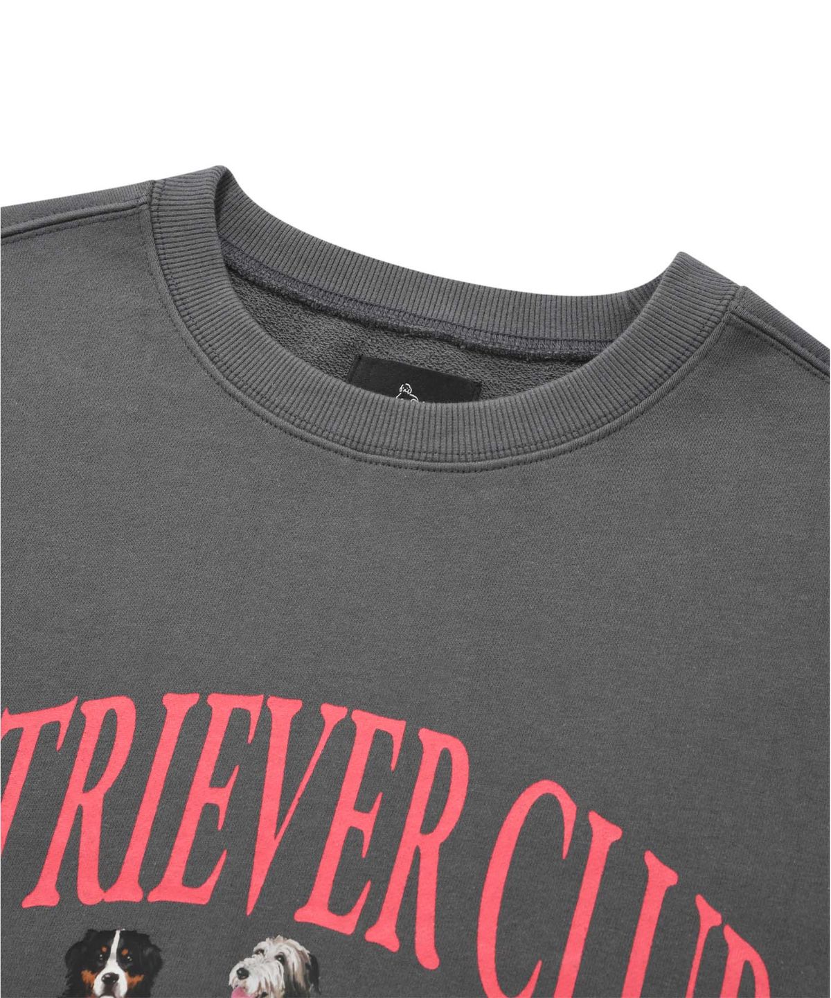 리트리버클럽(RETRIEVER CLUB) RETRIEVER FRIENDS CREWNECK [CHARCOAL GRAY]