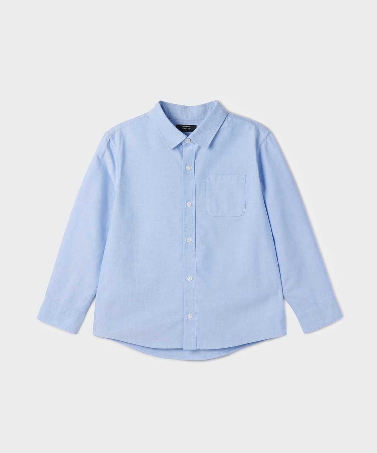 무신사 스탠다드 키즈(MUSINSA STANDARD KIDS) 릴렉스드 옥스포드 셔츠 [블루]