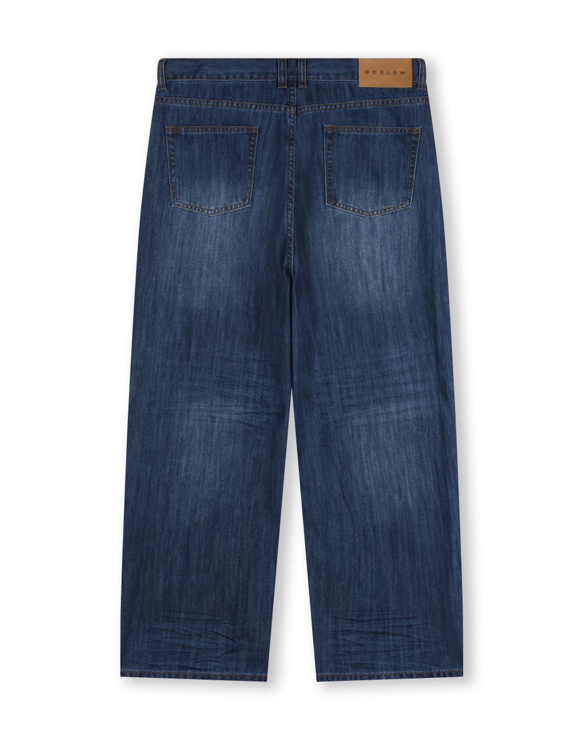 비슬로우(BESLOW) DEEP ONE TUCK FADED JEANS MEDIUM WASHED
