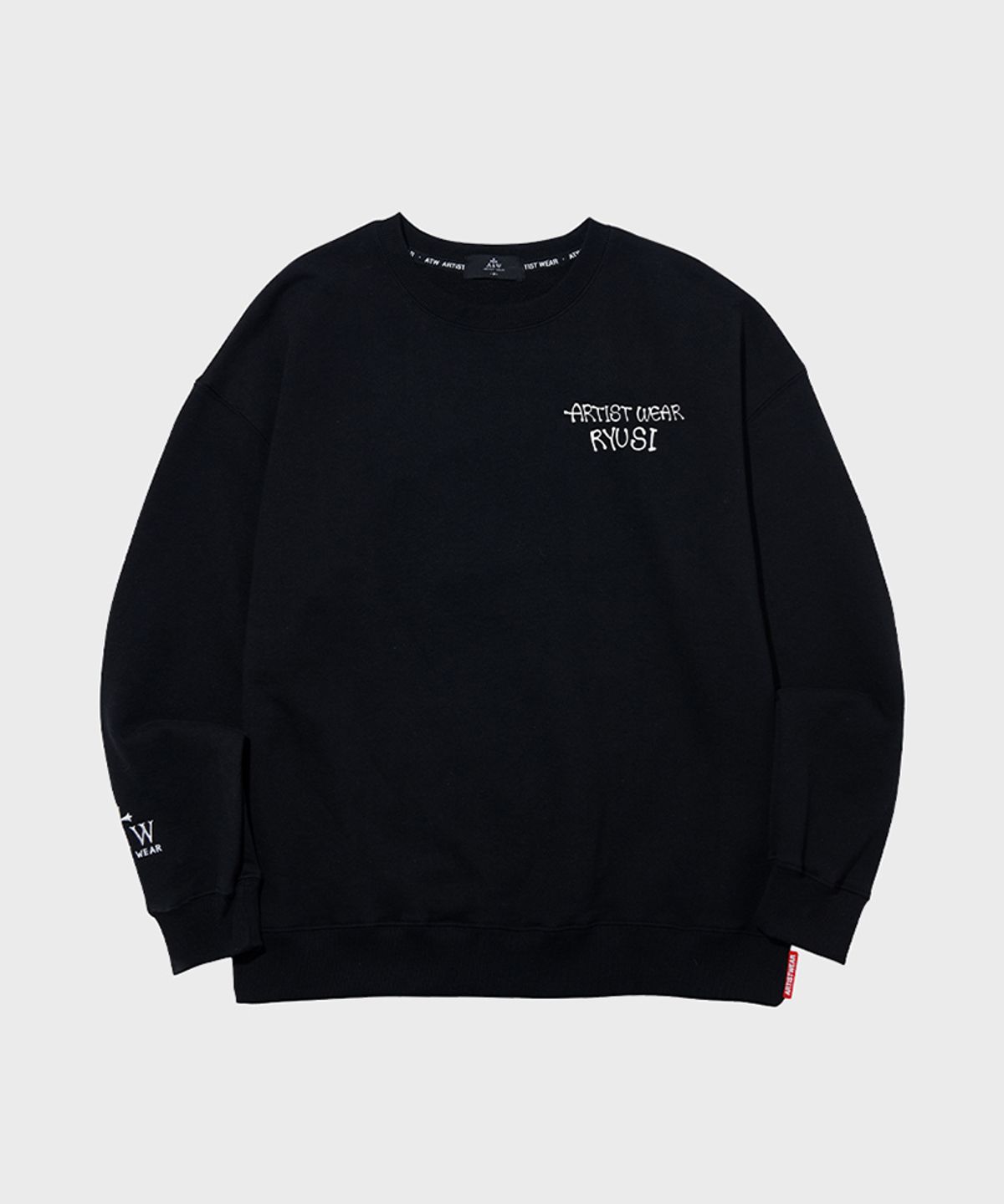 아티스트웨어(ARTISTWEAR) [ATW X 류시 ] 해태 맨투맨 BK