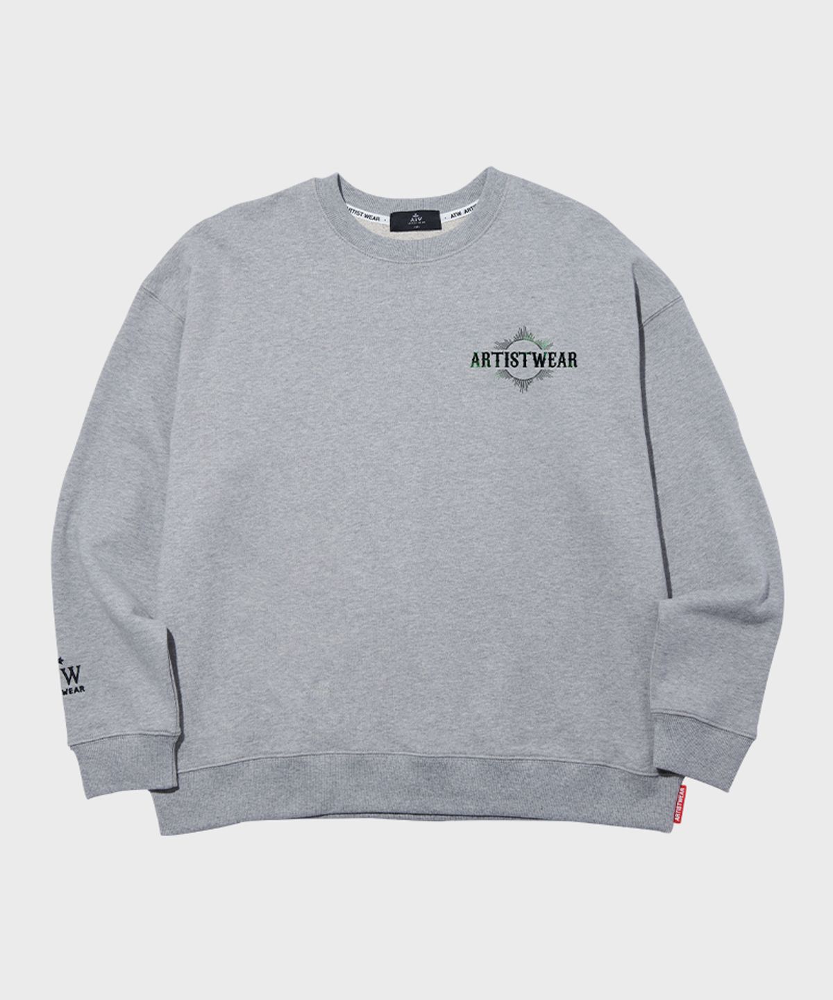 아티스트웨어(ARTISTWEAR) [ATW X 해빗] 조선스쿨 프린팅 맨투맨 GY