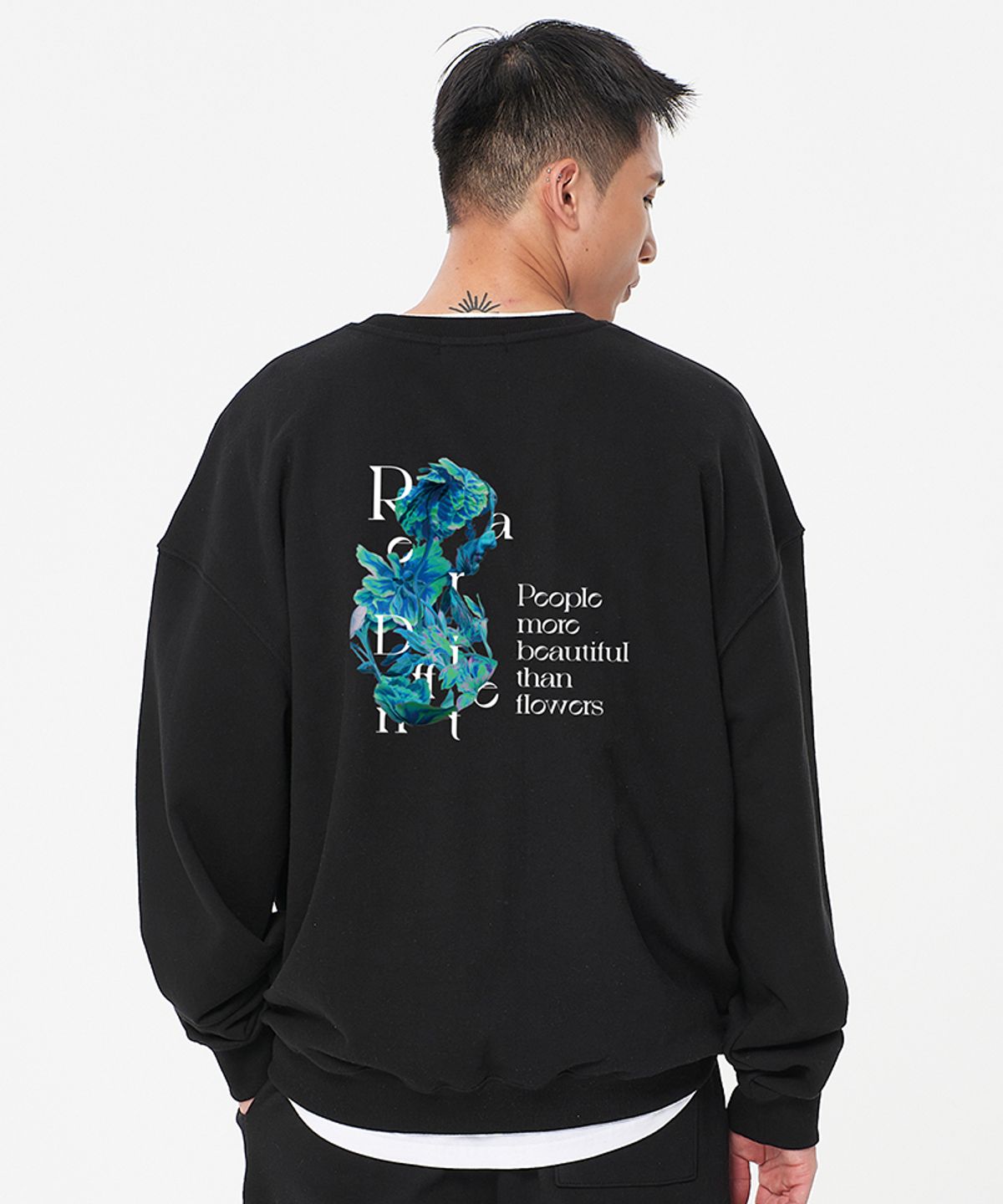 아티스트웨어(ARTISTWEAR) [ATW] 콜드플라워 맨투맨 BK