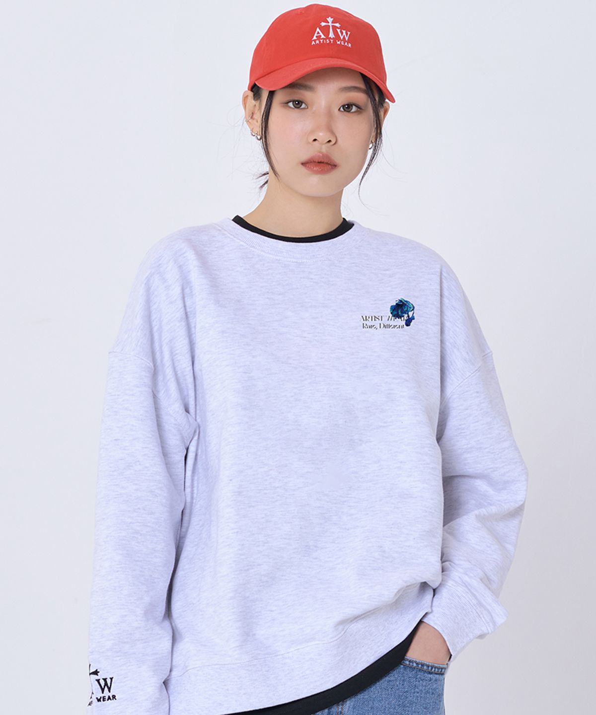 아티스트웨어(ARTISTWEAR) [ATW] 콜드플라워 맨투맨 LG