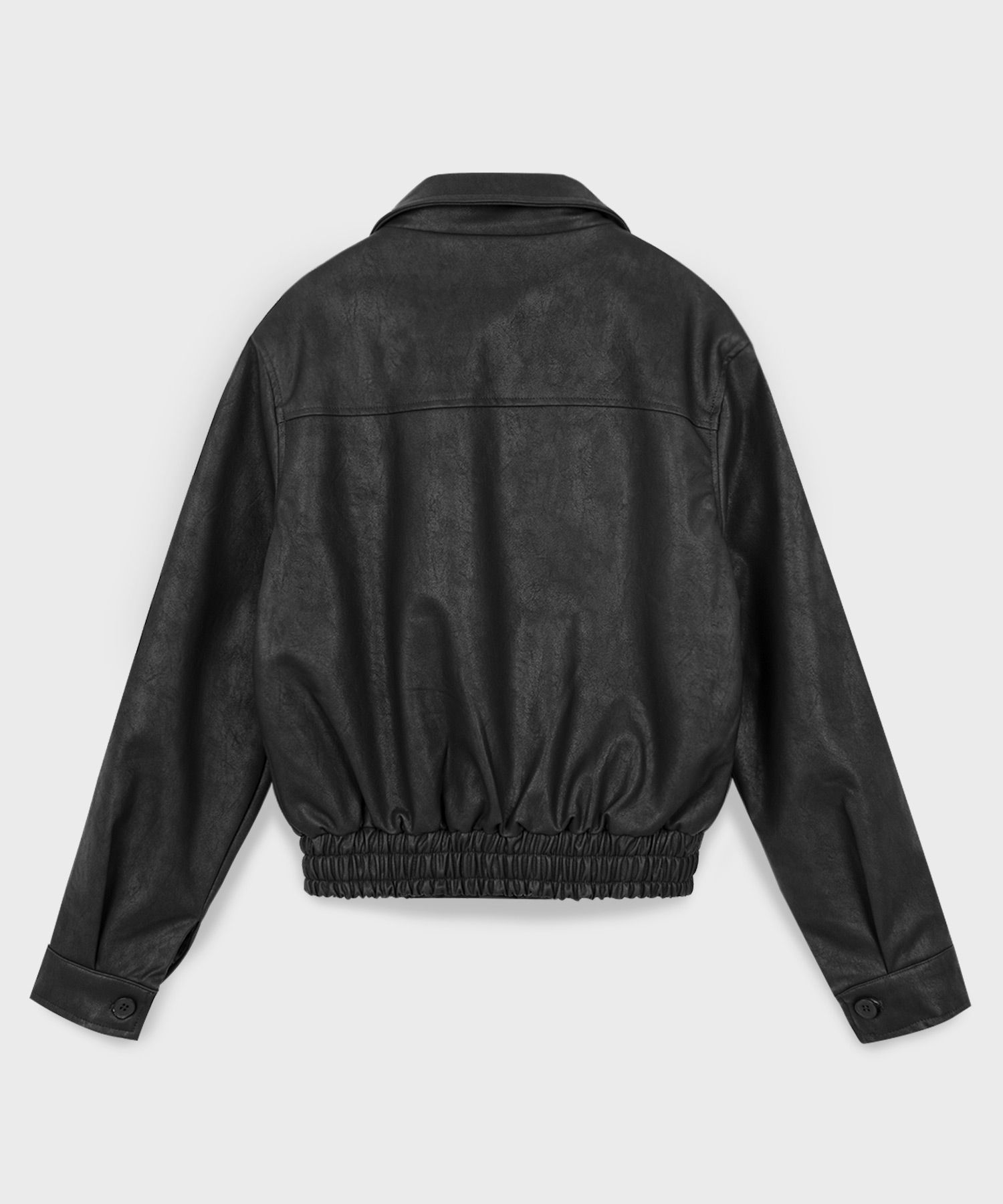 ジャケット・アウター SUPERSUB Leather Jumper musinsa MUSINSA | SUPERSUB Quilted Overfit Bomber Leather Jumper - Black