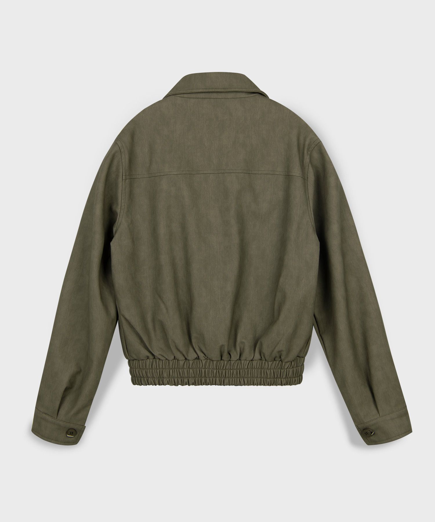 MUSINSA | PLACE STUDIO Leather Jumper Overfit Single Blue