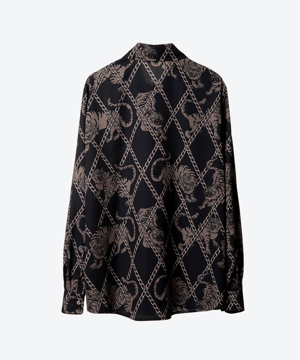 언티지(UNTAGE) 호랑이 프린트 셔츠[Black(UNISEX)]_UTS-FS19