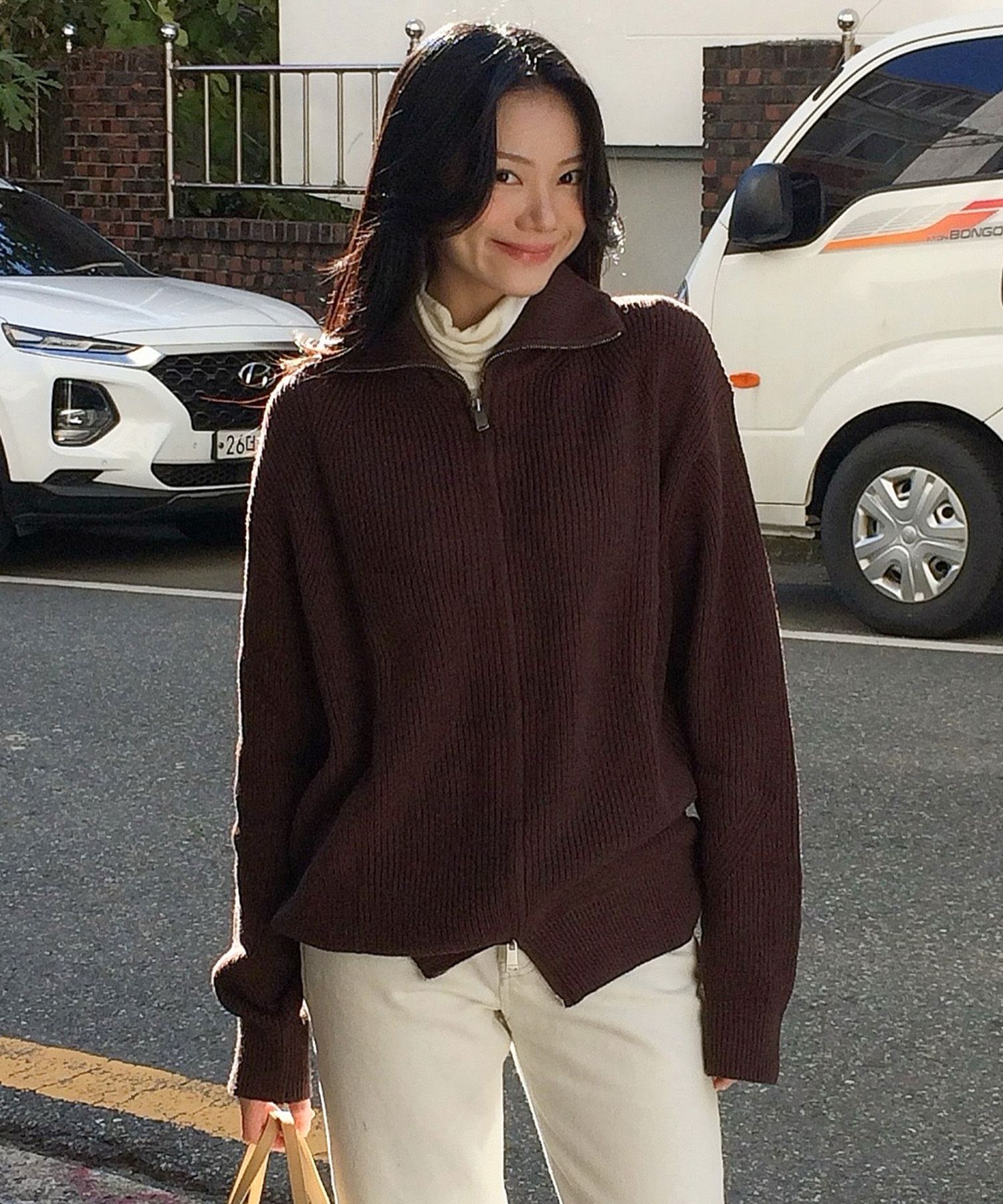 MUSINSA | KIIMUIR [Half-zip OR full-zip] Washable hachi zip