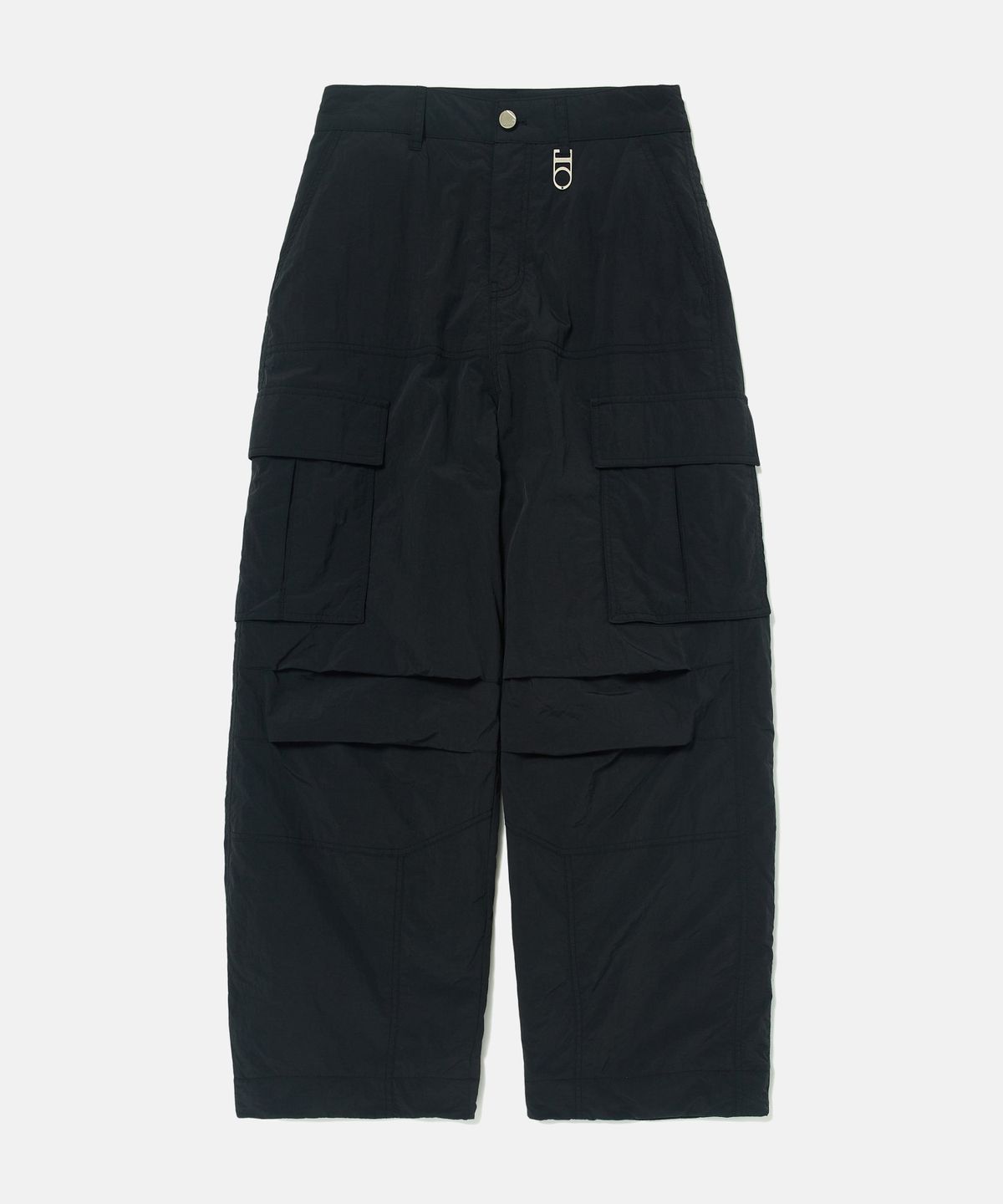 디써티원(DTHIRTYONE) Padded Nylon Parachute Cargo Pants (BLACK)