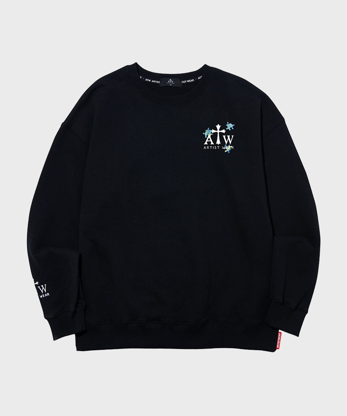 아티스트웨어(ARTISTWEAR) [ATW] 별이빛나는밤 맨투맨   BK