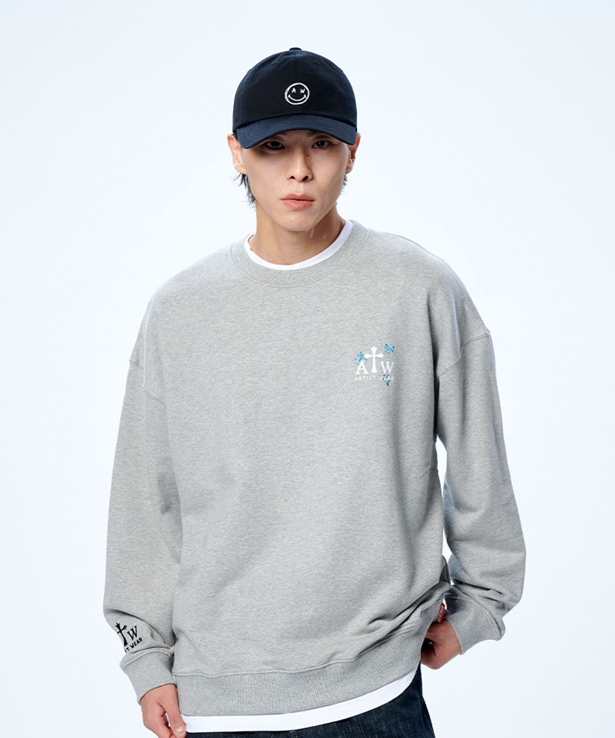 아티스트웨어(ARTISTWEAR) [ATW] 별이빛나는밤 맨투맨   GY