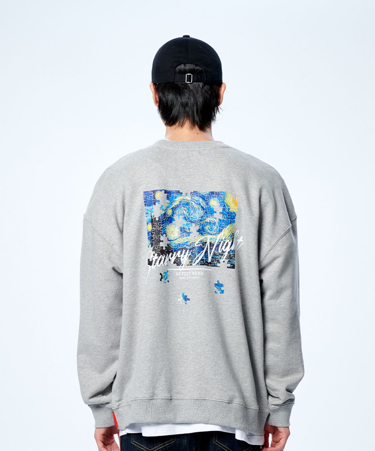 아티스트웨어(ARTISTWEAR) [ATW] 별이빛나는밤 맨투맨   GY