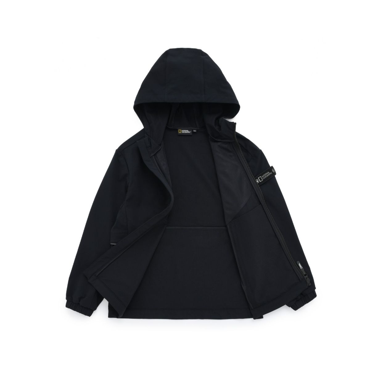 내셔널지오그래픽 키즈(NATIONAL GEOGRAPHIC KIDS) K223UFT810 키즈 우븐 트레이닝 풀집업 CARBON BLACK