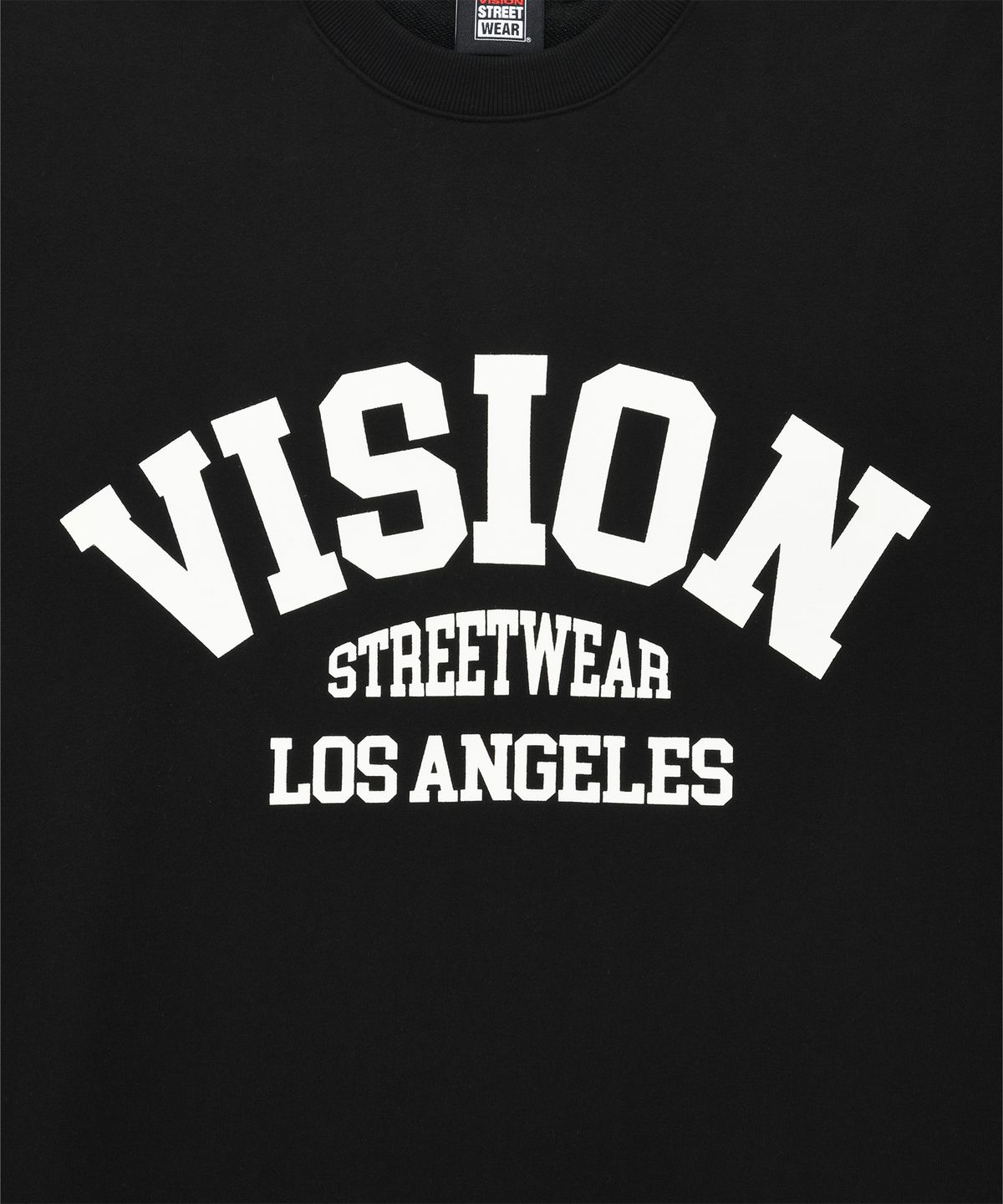 비전스트릿웨어(VISION STREETWEAR) VSW Arch Logo Crewneck Black