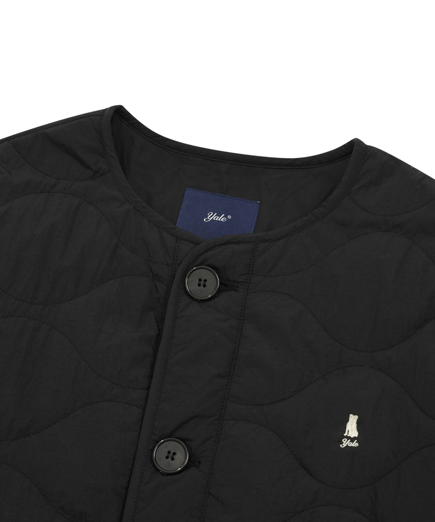 MUSINSA | YALE WARM+ UP QUILTING JACKET BLACK
