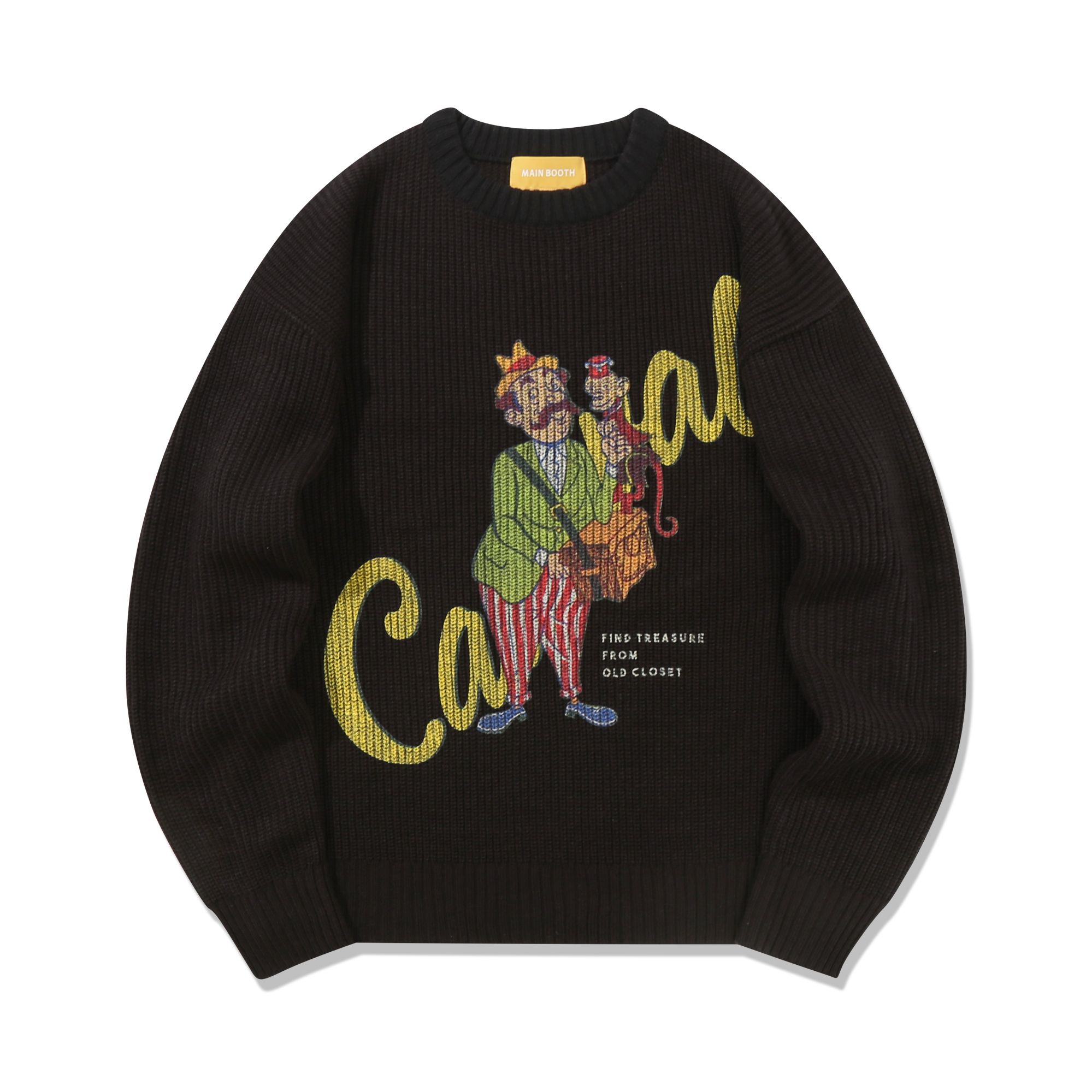 ★MAINBOOTH★Sugary Sweatshirt(BLACK)★正規品/韓国直送料込 star_hoodie_mockup_back_3e0e3e