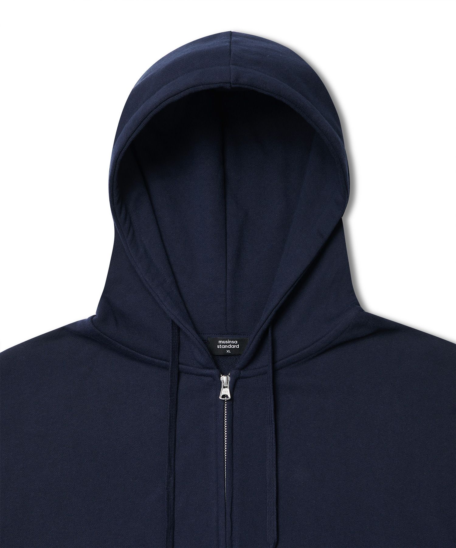 Extra Oversized Hooded Sweatshirt Zip-up [Navy]