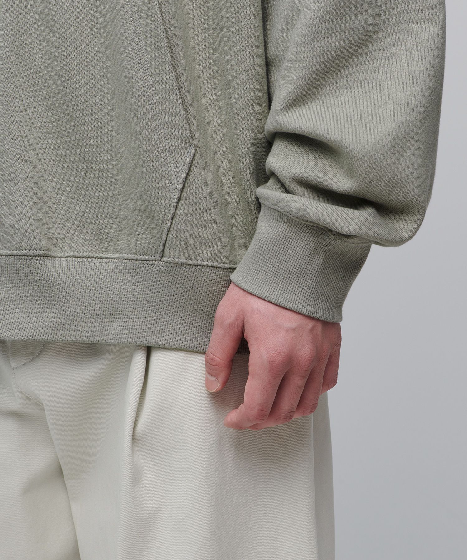 スウェット・トレーナー *MUSINSA STANDARD* Oversized collared sweatshirt pistachio M MUSINSA | MUSINSA STANDARD Oversized Collared Half Zip-up