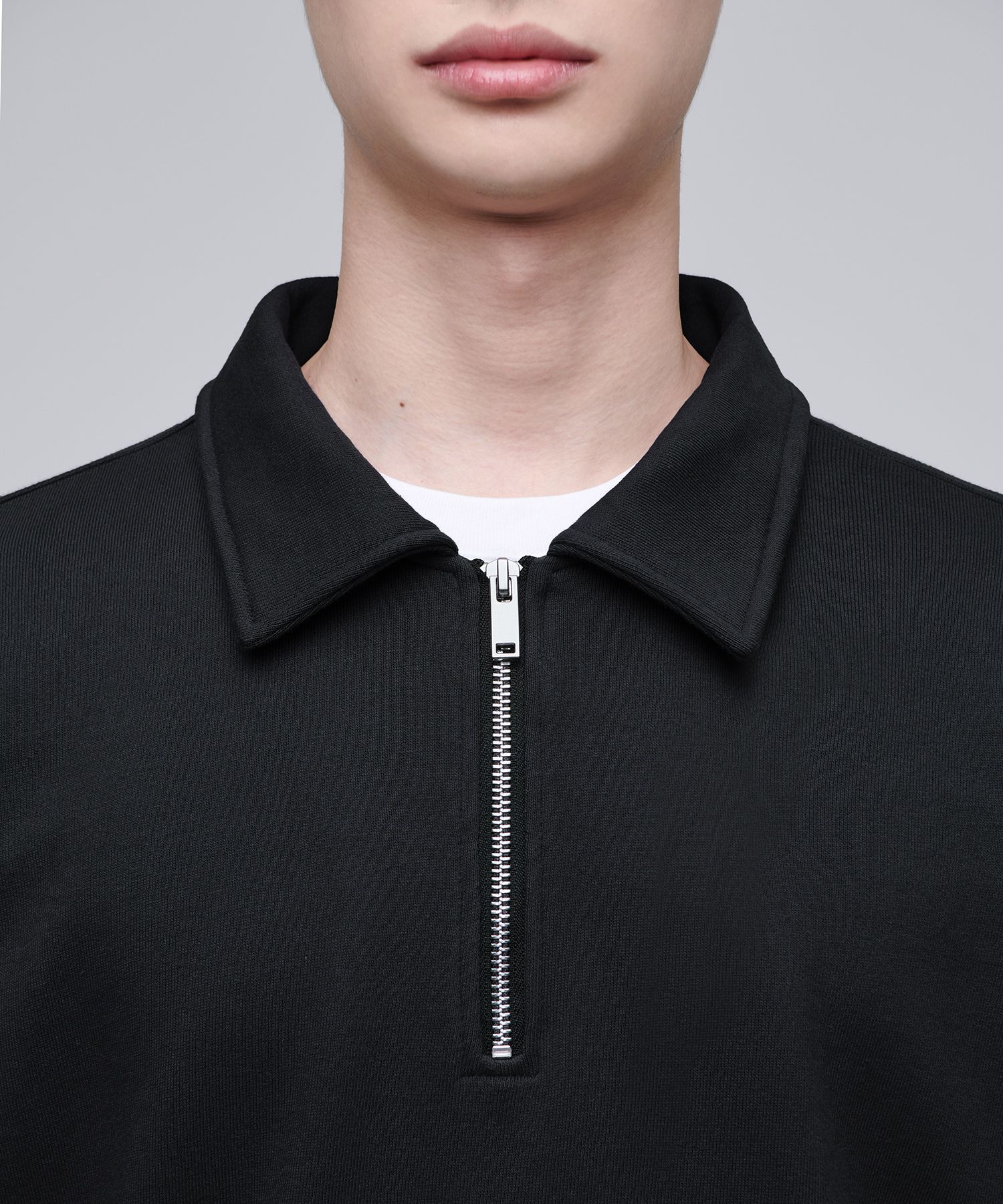 MUSINSA | MUSINSA STANDARD Oversized Collared Half Zip-up