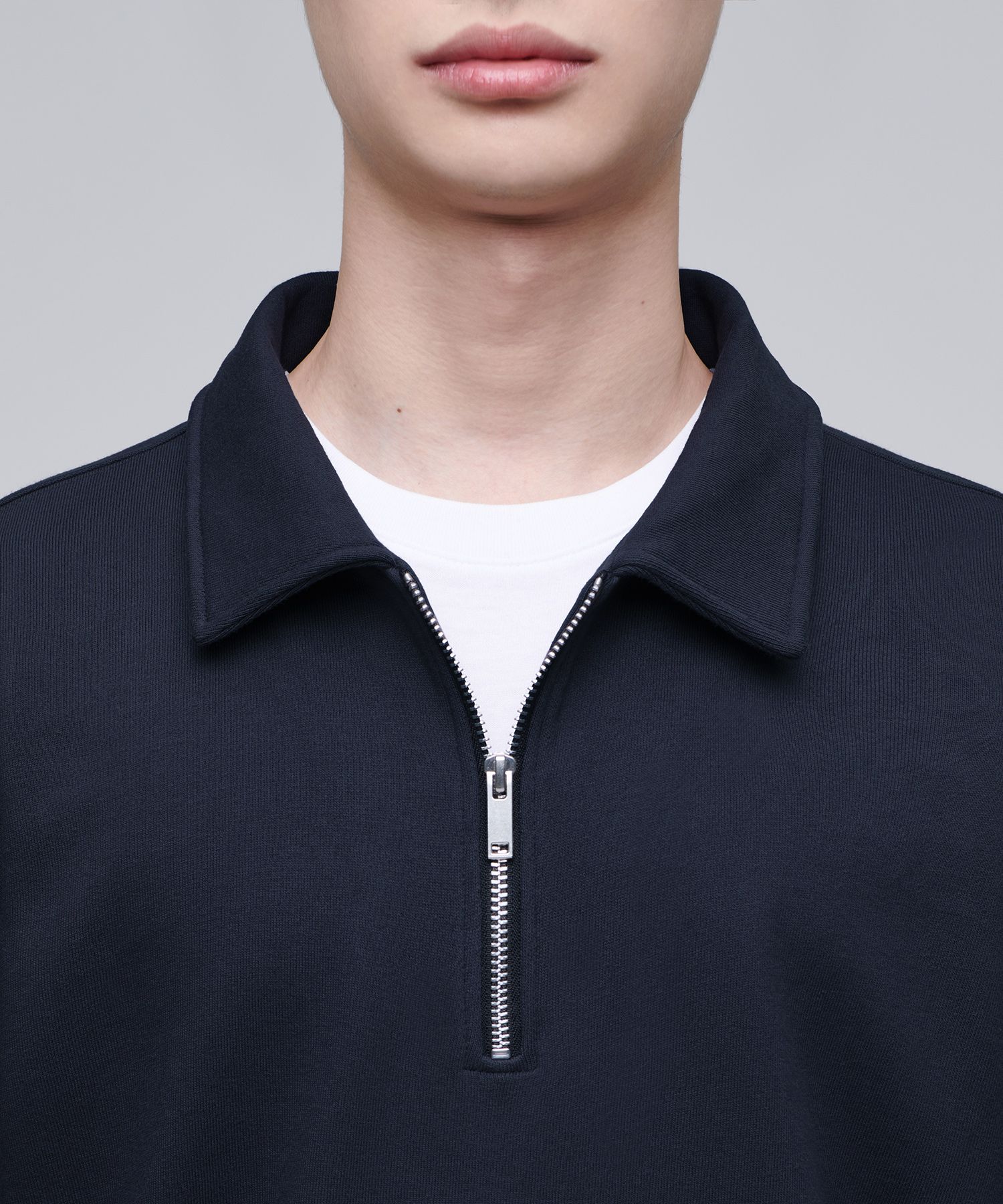 スウェット・トレーナー *MUSINSA STANDARD* Oversized collared half zip-up sweatshirt MUSINSA | MUSINSA STANDARD Oversized Collared Half Zip-up
