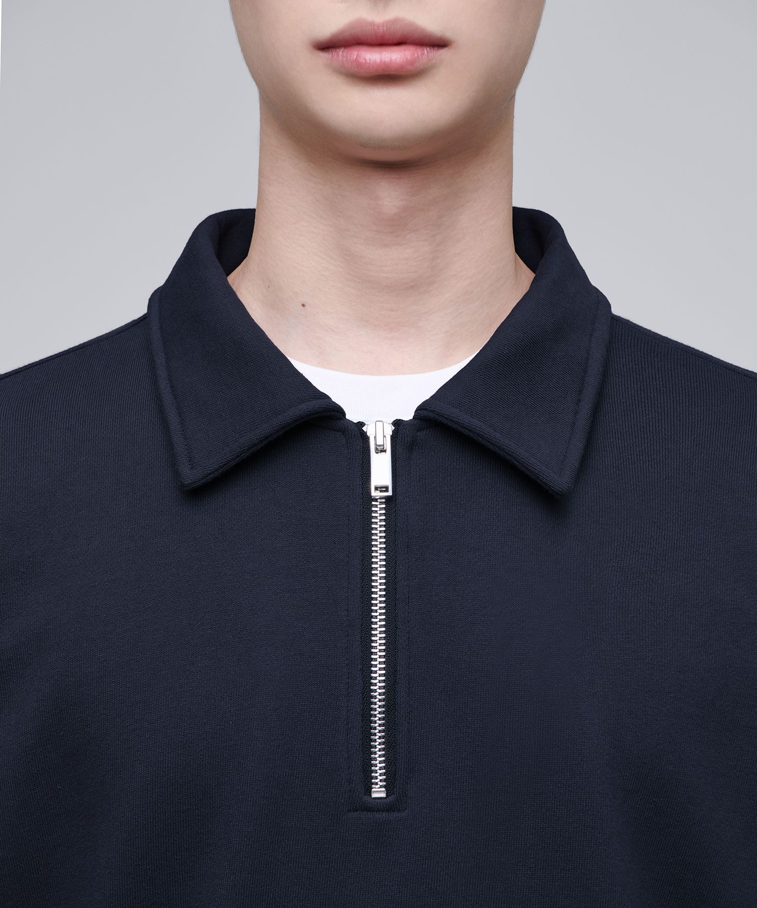 MUSINSA | MUSINSA STANDARD Oversized Collared Half Zip-up
