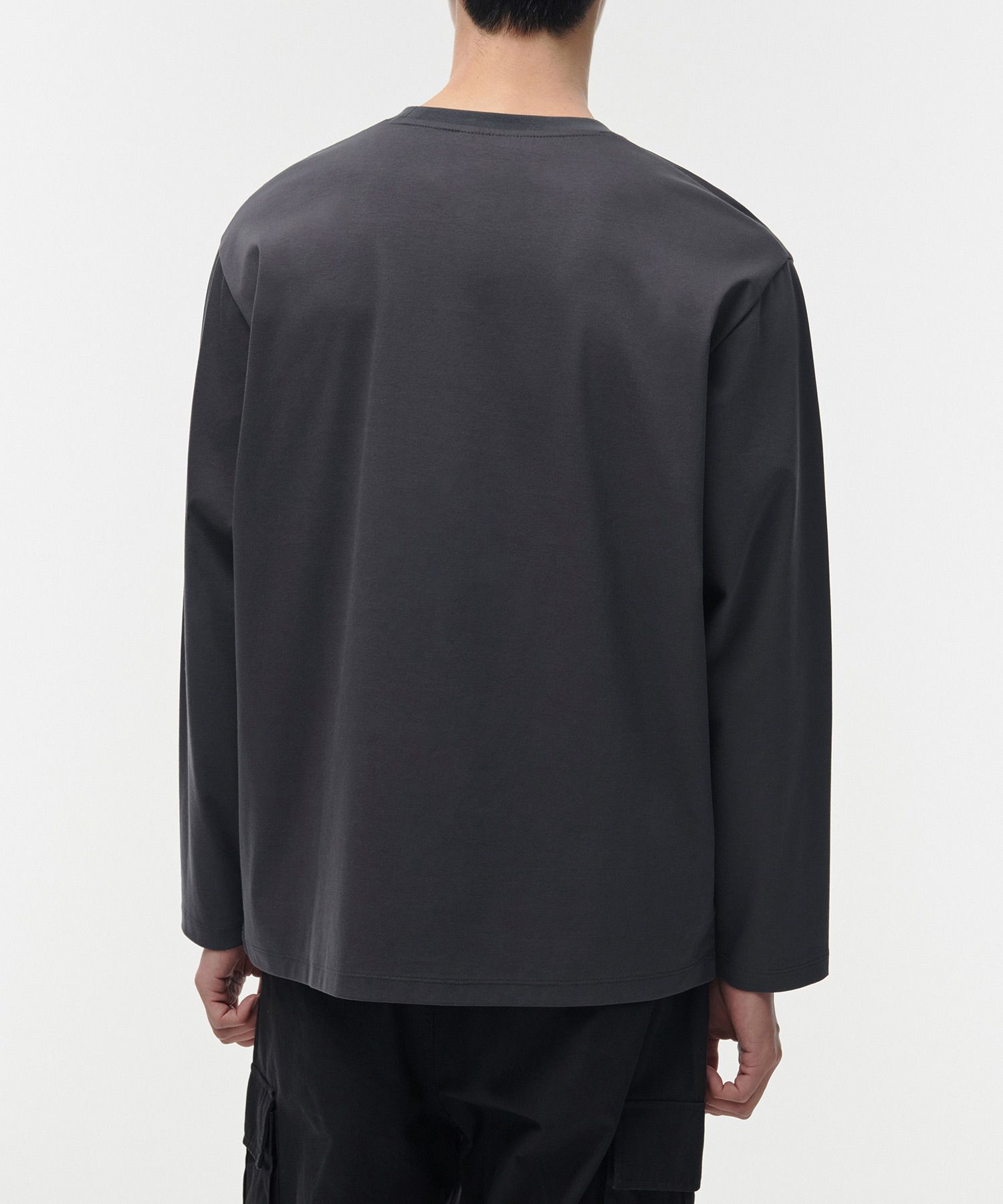 Tシャツ・カットソー *MUSINSA STANDARD* Silk Oversized Crew Neck Long Sleeve T-Sh MUSINSA | MUSINSA STANDARD Silk Relaxed Crew Neck Long