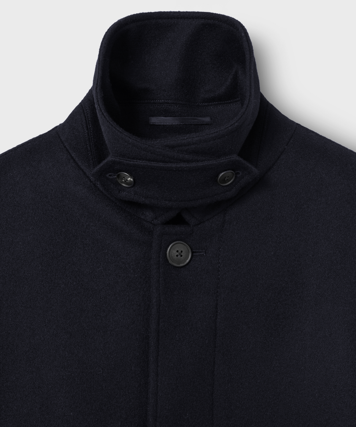 넌블랭크(NONBLANK) 발마칸 코트_DARK NAVY