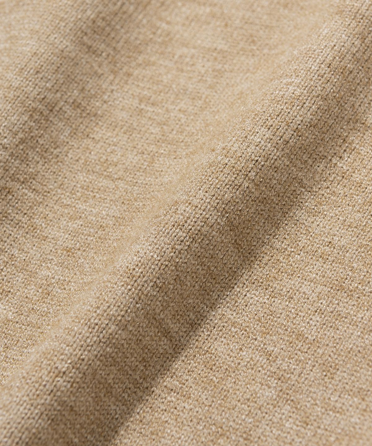 니티드(KNITTED) 비스코스 워셔블 하프 집업 니트 BEIGE