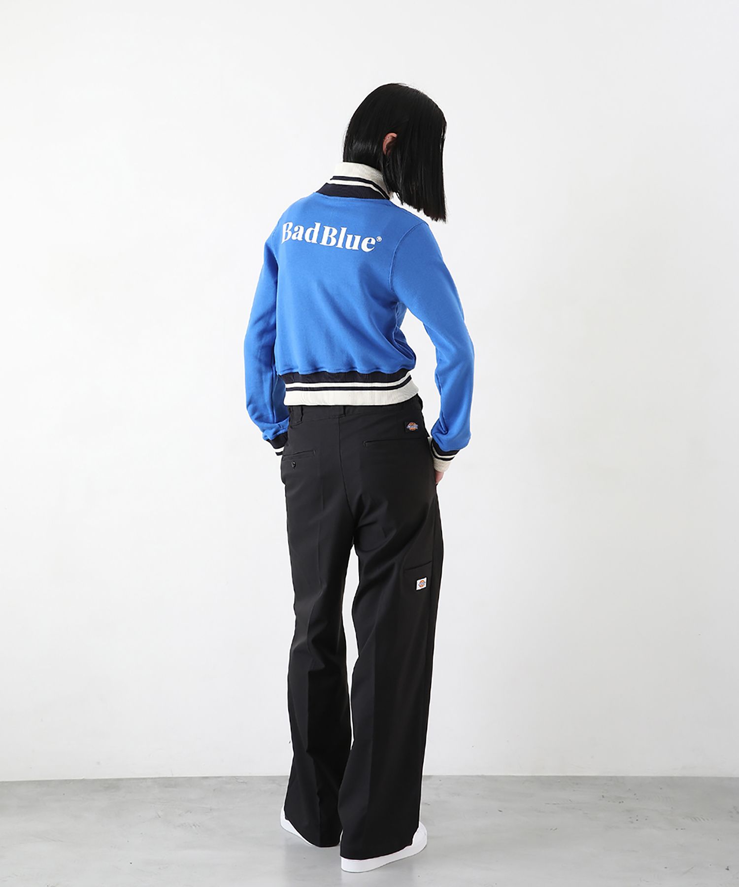 【BAD BLUE】Logo Crop Zipup Jersey★韓国人気★ MUSINSA公式 | BADBLUE Logo Crop Zipup Jersey Blue