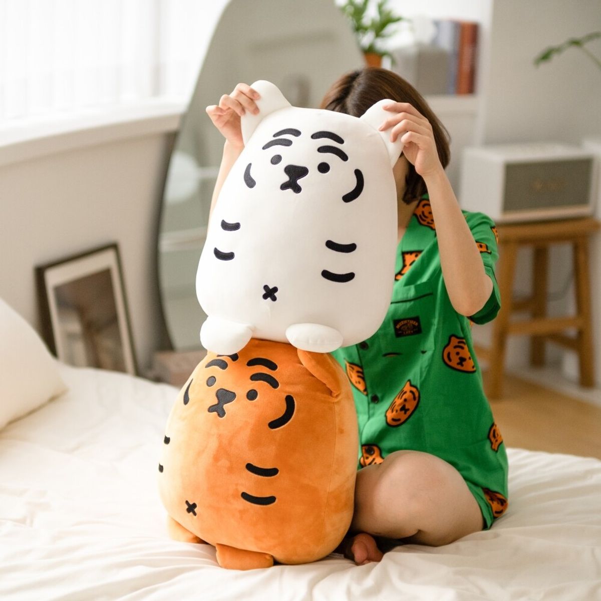 무직타이거(MUZIKTIGER) 자이언트 뚱랑이 쿠션 백호
