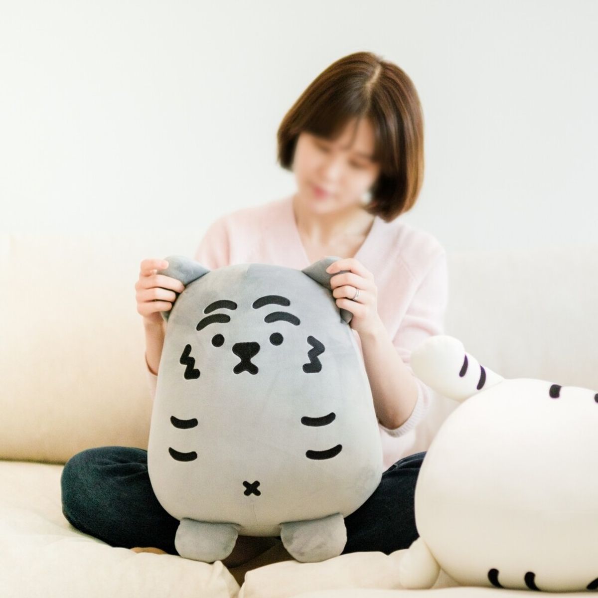 무직타이거(MUZIKTIGER) 자이언트 뚱랑이 쿠션 흑호