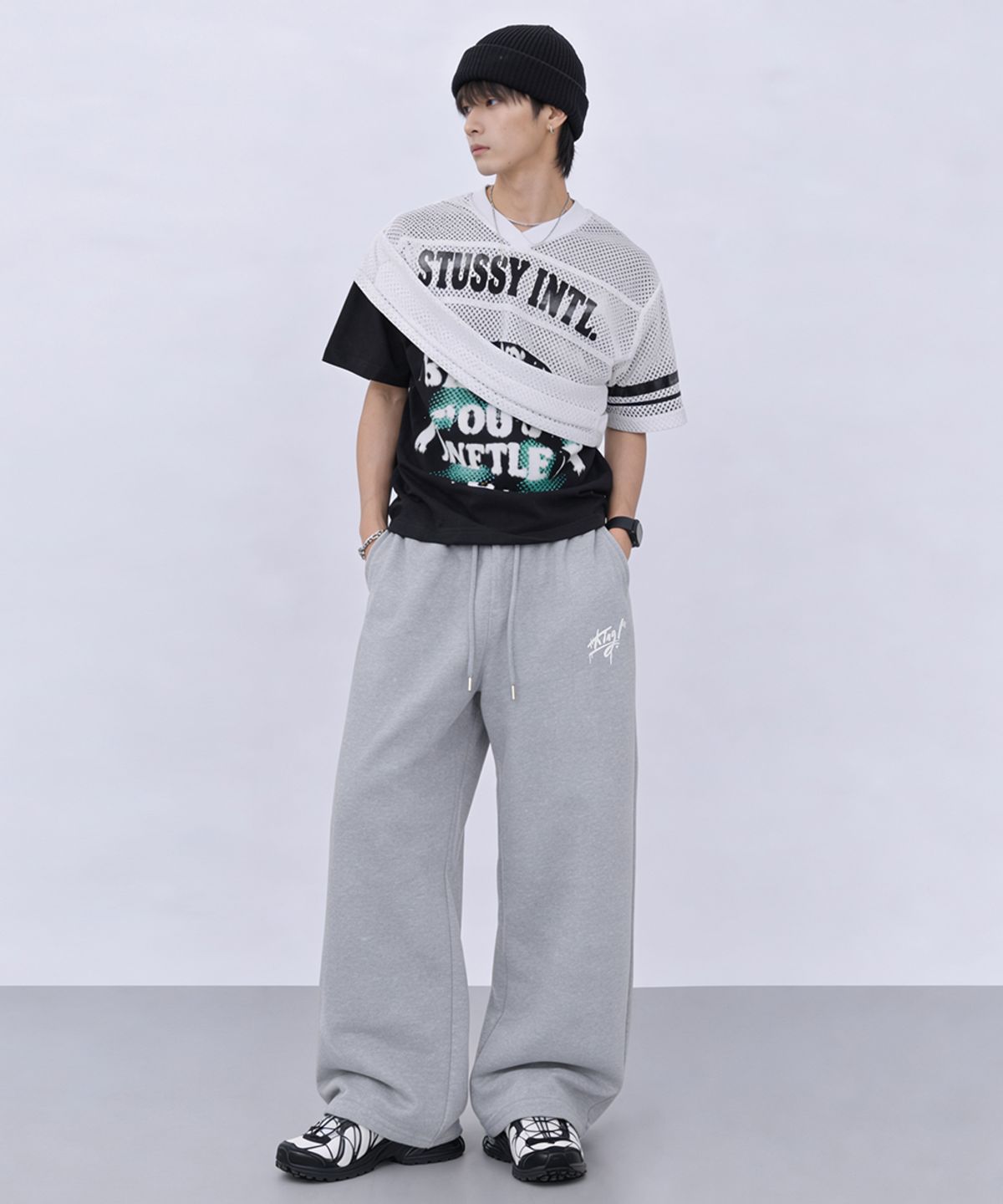아티스트웨어(ARTISTWEAR) [ATW] 나폴레옹 와이드 밴딩팬츠