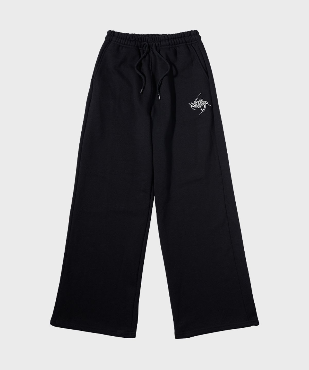아티스트웨어(ARTISTWEAR) [ATW X 카욘] 쉐입워크 와이드 밴딩 팬츠 _BK
