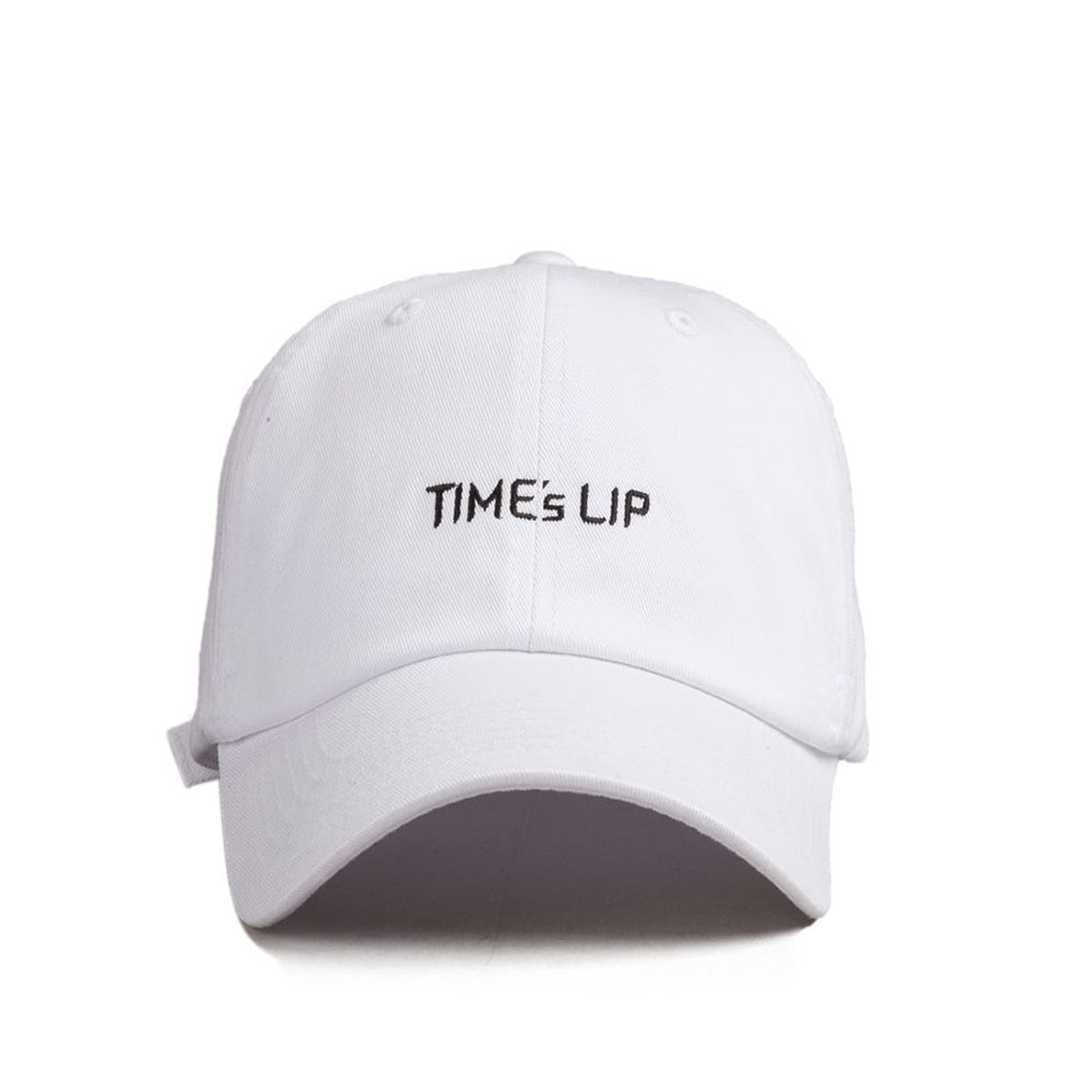 타임슬립(TIME SLIP) 베이직 로고 화이트 볼캡 TBC00802