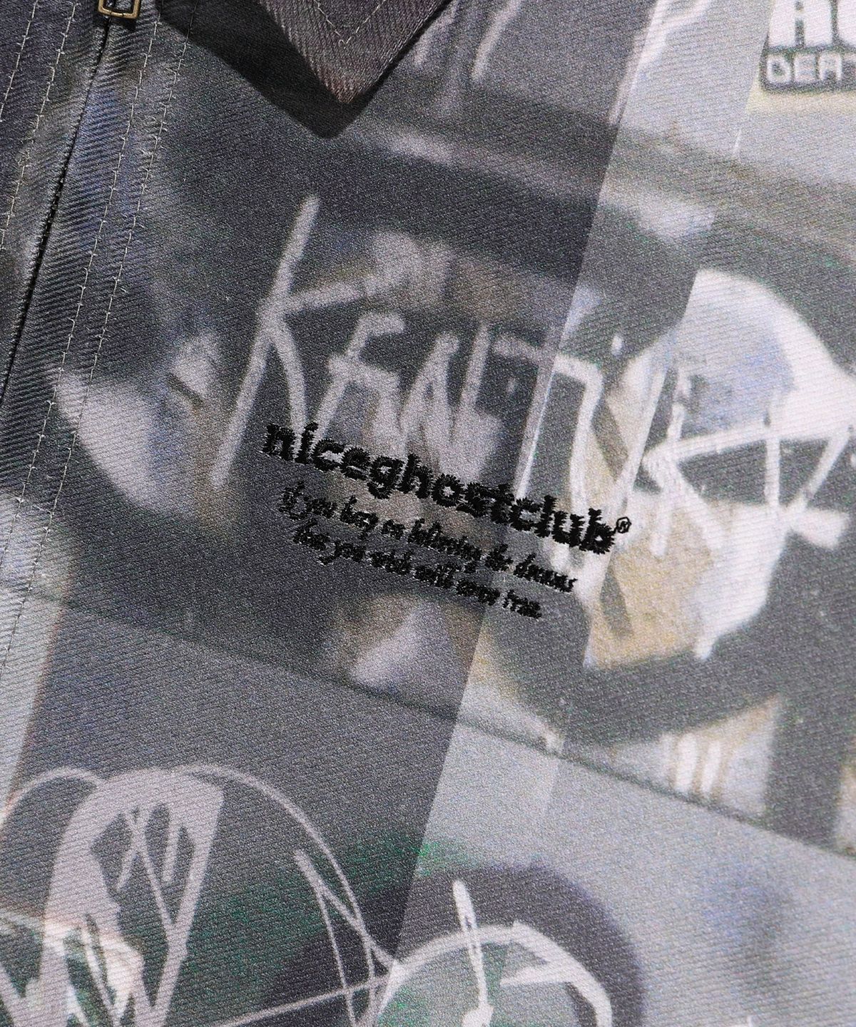 나이스고스트클럽(NICEGHOSTCLUB) SYMBOL DIGITAL PRINT ZIP JACKET NIGHT_MULTI(NG2CFUJ252A)