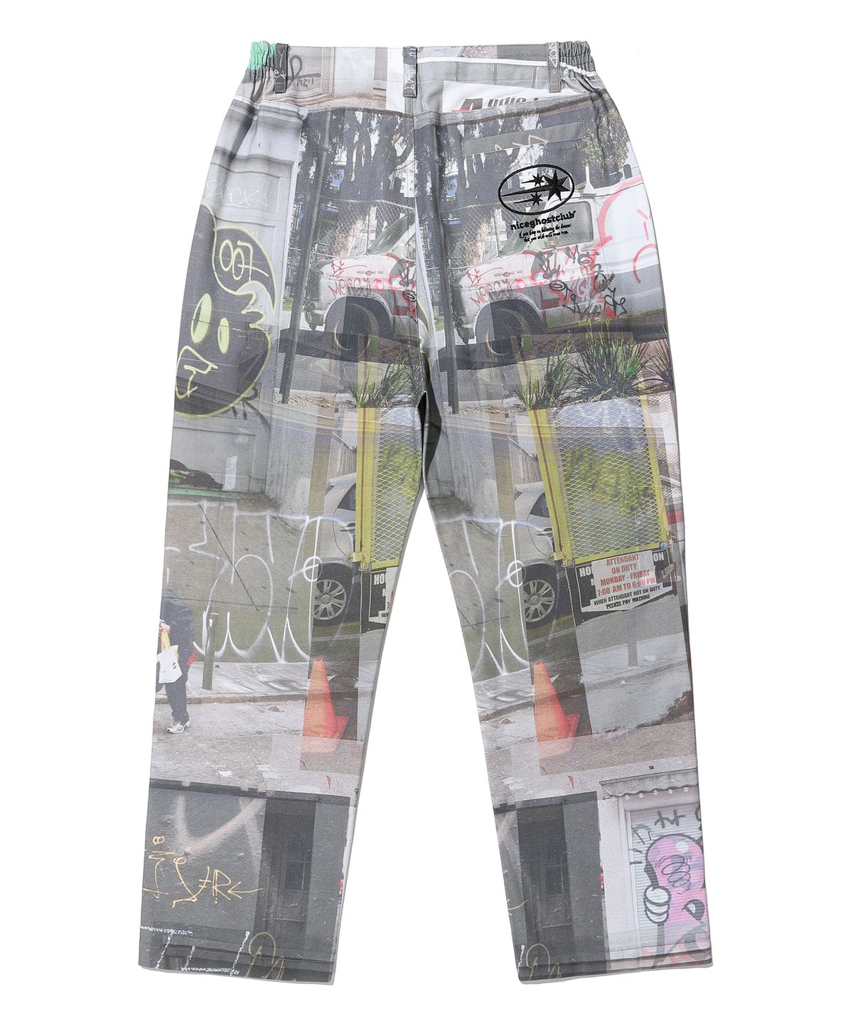 나이스고스트클럽(NICEGHOSTCLUB) SYMBOL DIGITAL PRINT COTTON PANTS DAY_MULTI(NG2CFUPA10A)