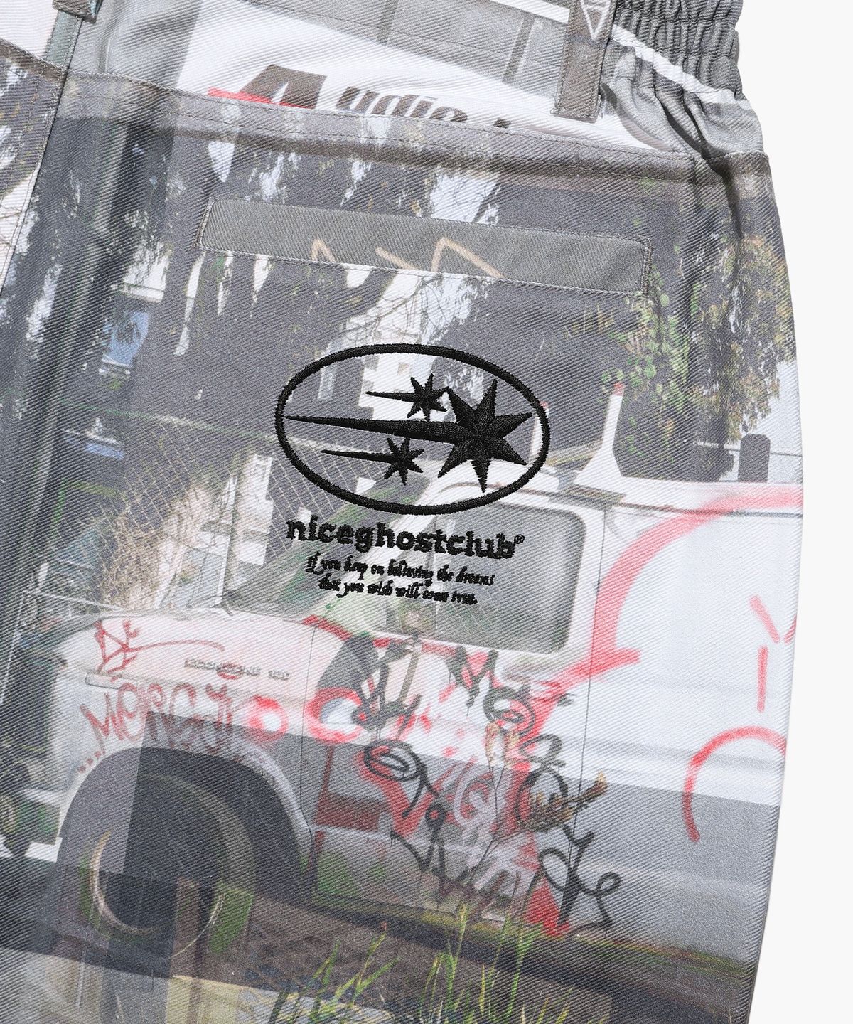 나이스고스트클럽(NICEGHOSTCLUB) SYMBOL DIGITAL PRINT COTTON PANTS DAY_MULTI(NG2CFUPA10A)